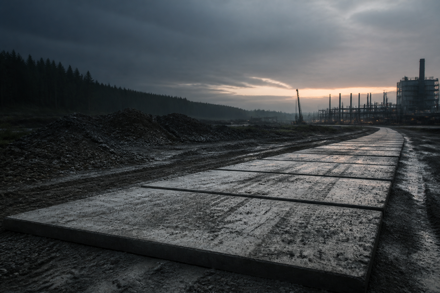 Дорога из железобетонных плит